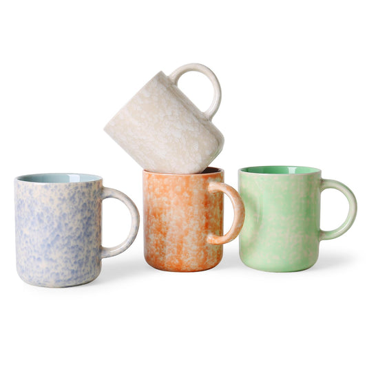Voosline 17oz Ceramic Coffee Mugs – Set of 4